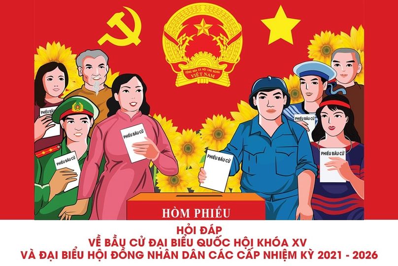 Image: HỎI ĐÁP VỀ BẦU CỬ ĐẠI BIỂU QUỐC HỘI KHÓA XV  VÀ ĐẠI BIỂU HỘI ĐỒNG NHÂN DÂN CÁC CẤP NHIỆM KỲ 2021 - 2026 