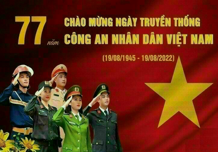 Image: Kỷ niệm 77 năm ngày truyền thống Công An Nhân Dân (19/8/1945 - 19/8/2022)