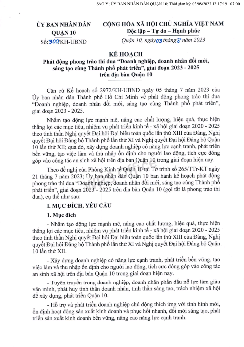 Image: KẾ HOẠCH PHÁT ĐỘNG PHONG TRÀO THI ĐUA "DOANH NGHIỆP, DOANH NHÂN ĐỔI MỚI, SÁNG TẠO CÙNG THÀNH PHỐ PHÁT TRIỂN"